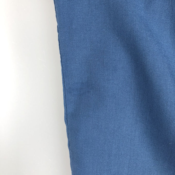 80s-90'S ROMANI Short-Sleeve Mexican Shirt, Cuban Shirt, Boxy Shirt, Men's Size M (approx.) polyester blue type Vintage Second Hand