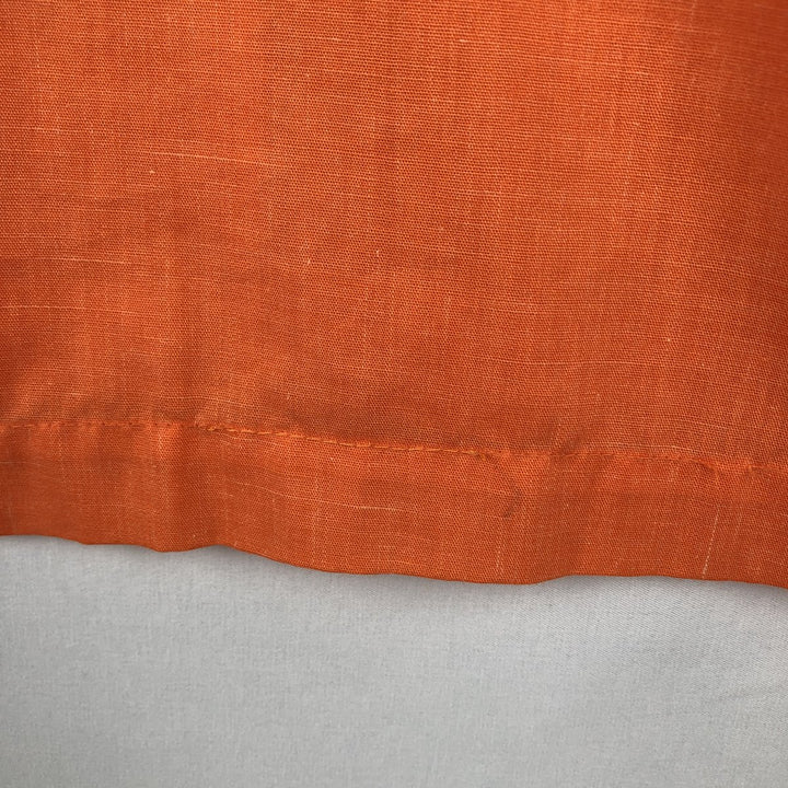 1970'S Hilton Short-Sleeve Bowling Shirt, Boxy Shirt, Made in USA, Men's Size L (Equivalent), Vintage unclear orange type Vintage Second Hand