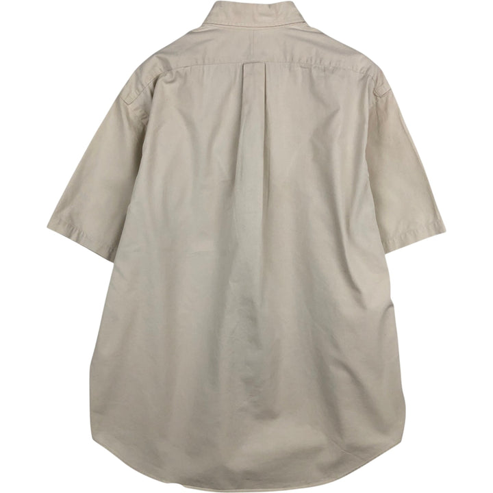 Ralph Lauren BLAKE short sleeve button down shirt, men's size L cotton Beige type Vintage Second Hand