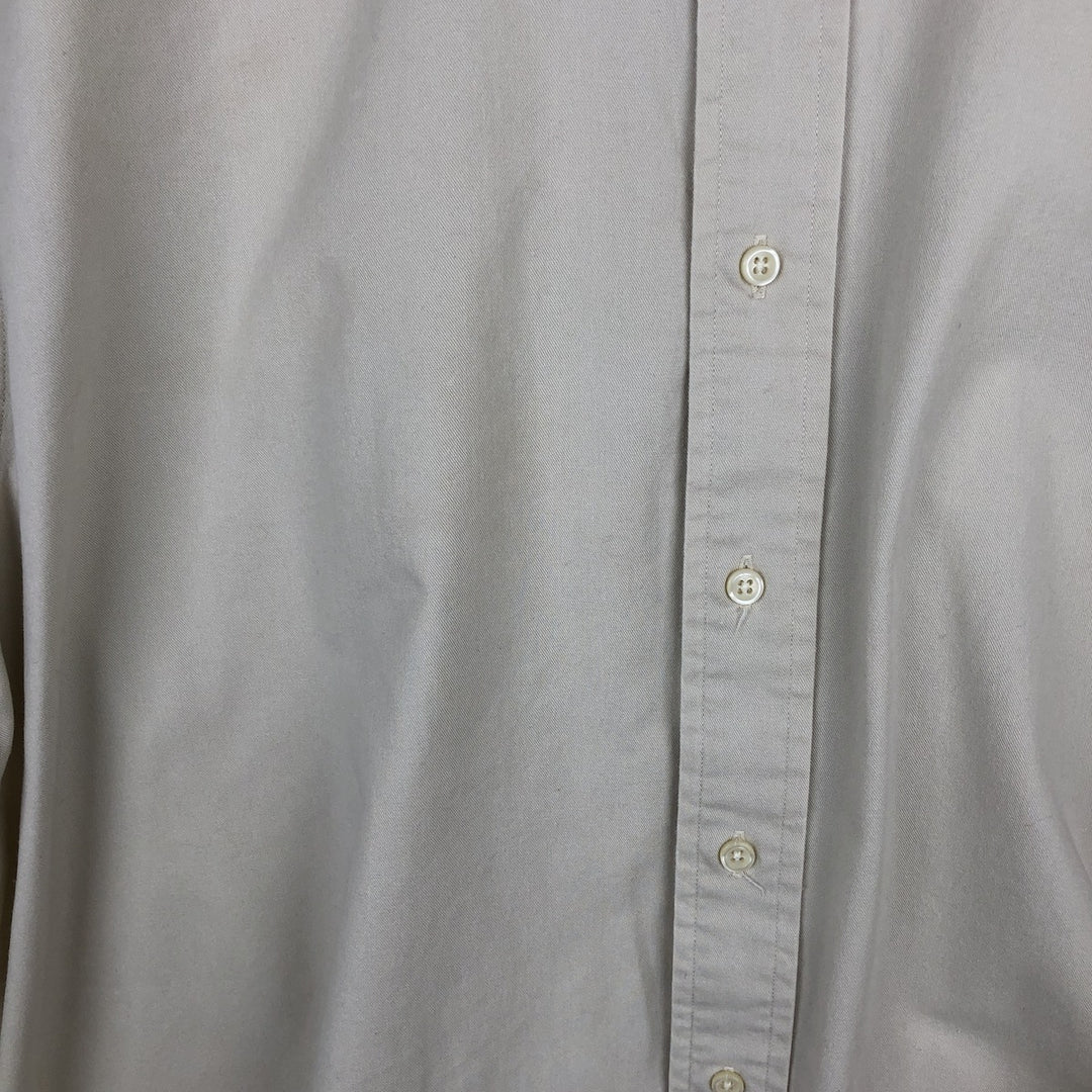 Ralph Lauren BLAKE short sleeve button down shirt, men's size L cotton Beige type Vintage Second Hand