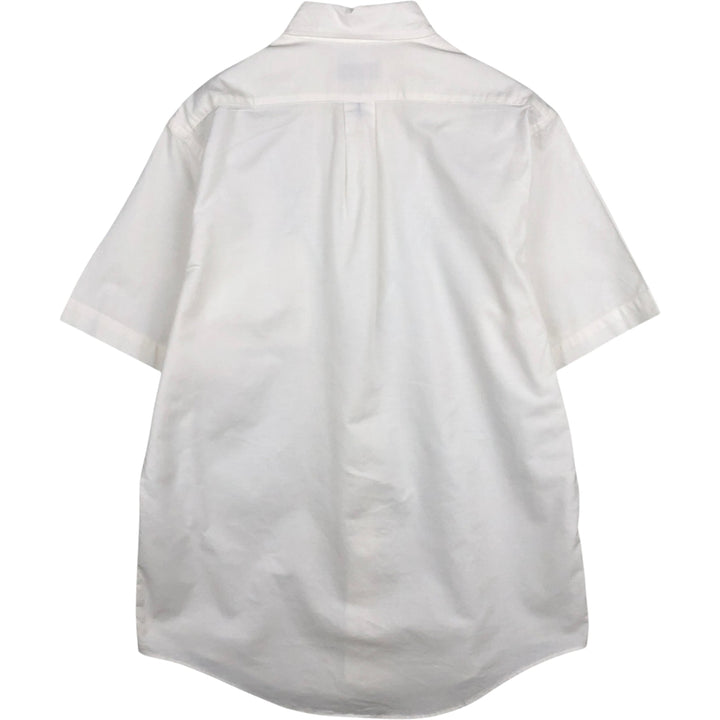 Brooks Brothers MAKERS Short Sleeve Button Down Shirt Made in USA Men's Size L cotton white type Vintage Second Hand