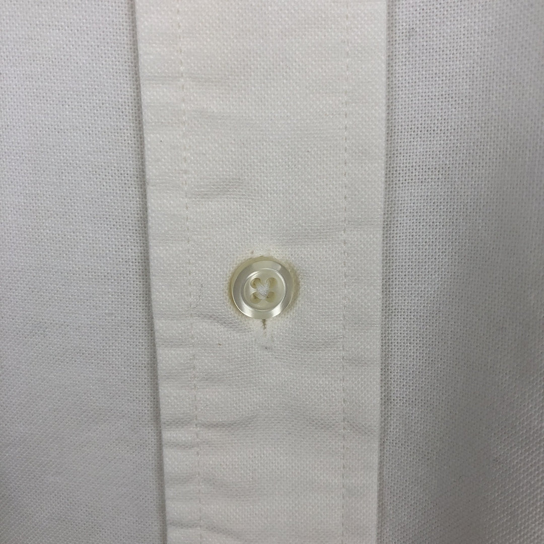 Brooks Brothers MAKERS Short Sleeve Button Down Shirt Made in USA Men's Size L cotton white type Vintage Second Hand
