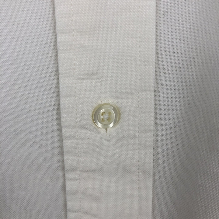 Brooks Brothers MAKERS Short Sleeve Button Down Shirt Made in USA Men's Size L cotton white type Vintage Second Hand
