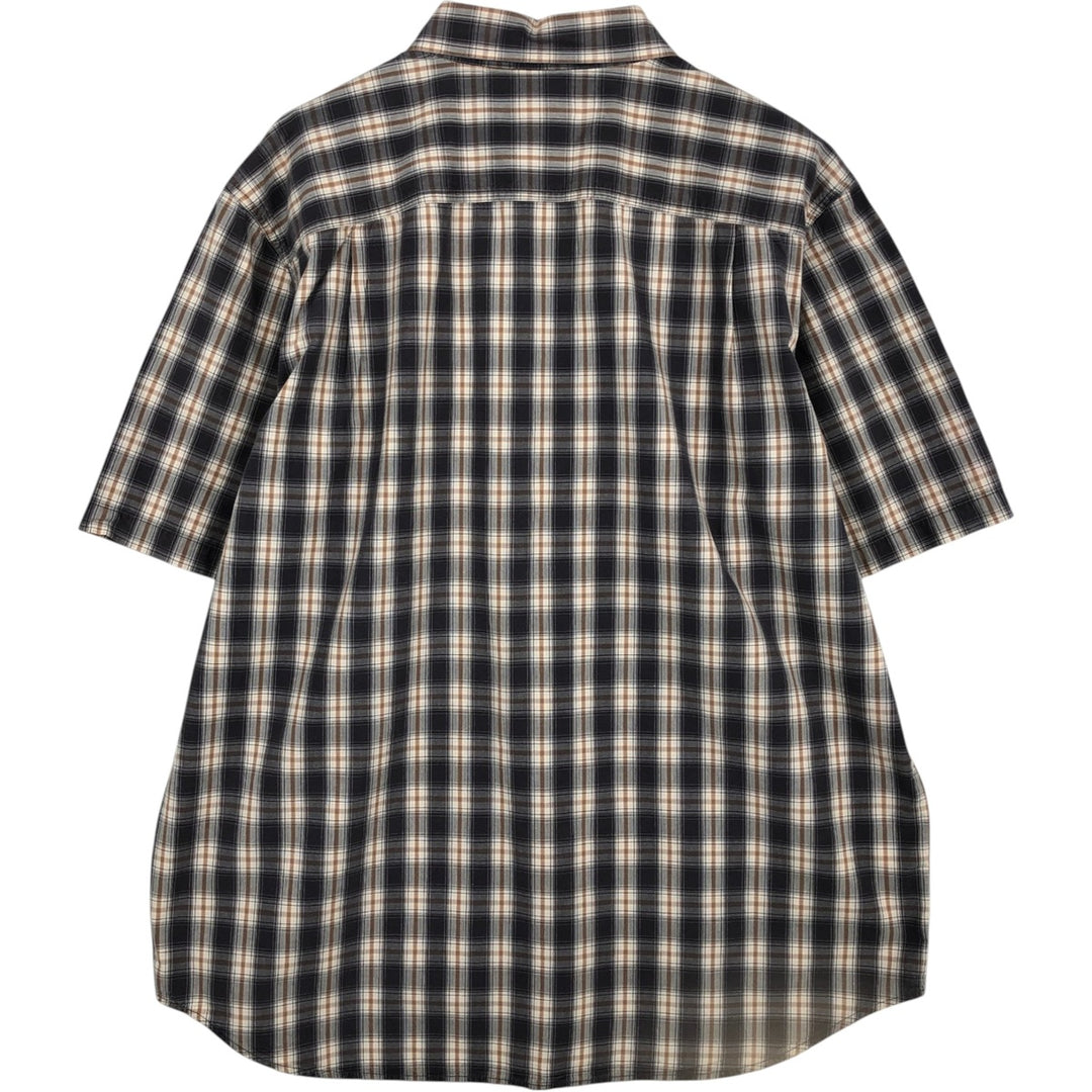 Carhartt RELAXED FIT Check Pattern Short Sleeve Work Shirt Men's XL cotton gray type Vintage Second Hand