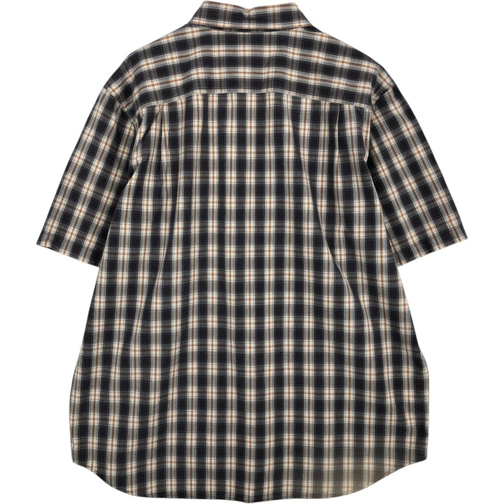 Carhartt RELAXED FIT Check Pattern Short Sleeve Work Shirt Men's XL cotton gray type Vintage Second Hand