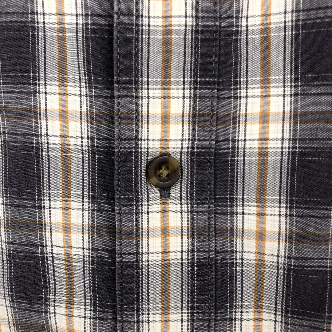 Carhartt RELAXED FIT Check Pattern Short Sleeve Work Shirt Men's XL cotton gray type Vintage Second Hand