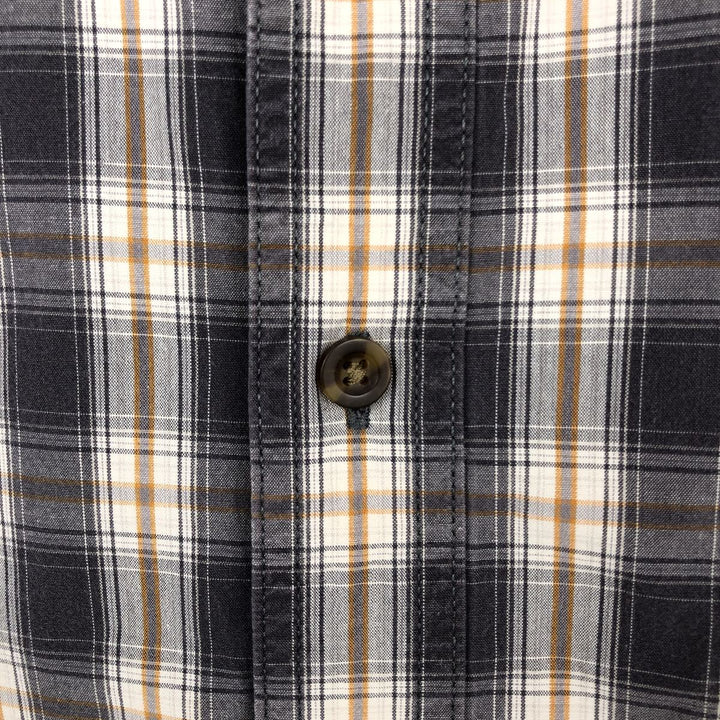 Carhartt RELAXED FIT Check Pattern Short Sleeve Work Shirt Men's XL cotton gray type Vintage Second Hand
