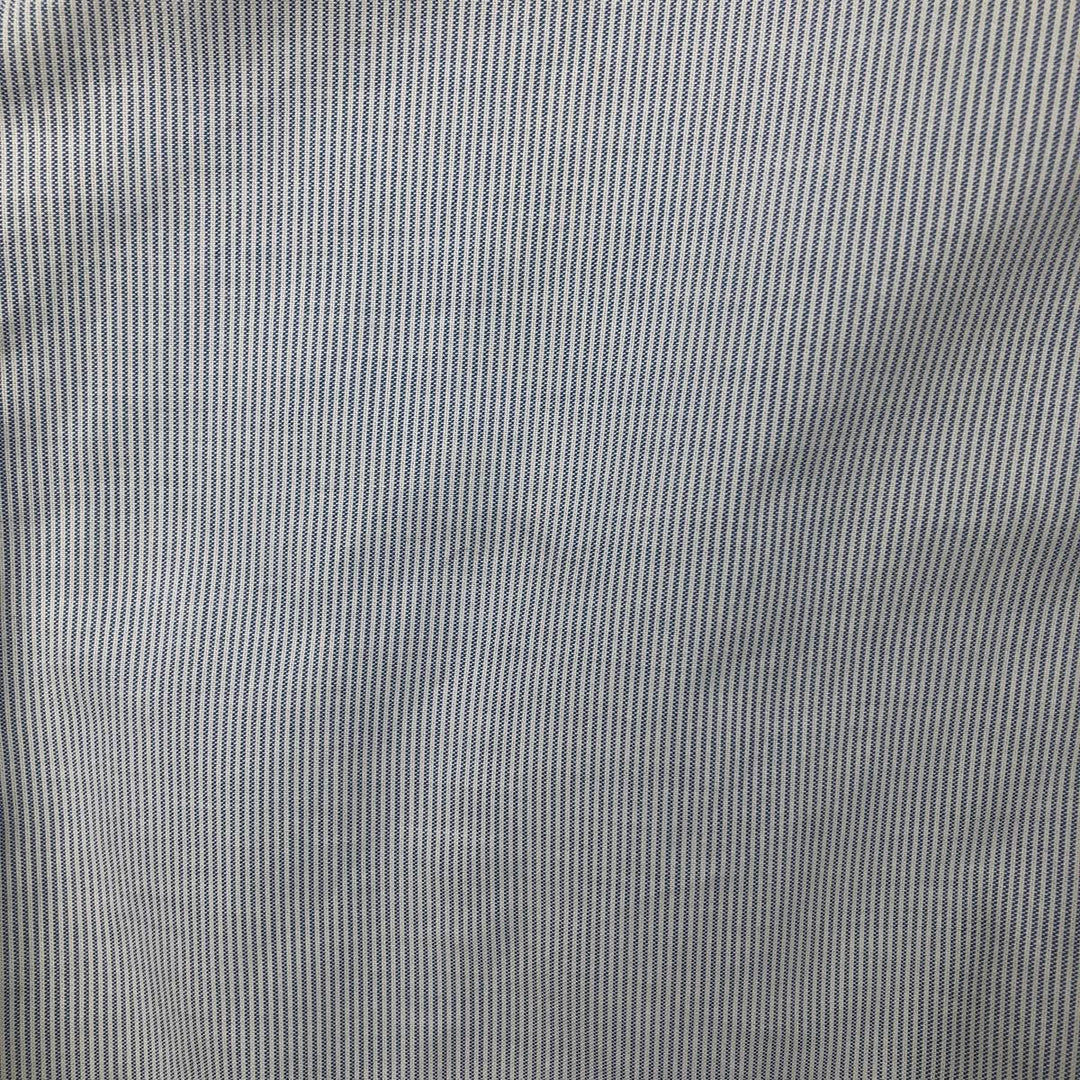 Brooks Brothers 1818 Short Sleeve Button Down Striped Shirt, Men's Size L cotton Blue type light blue Vintage Second Hand