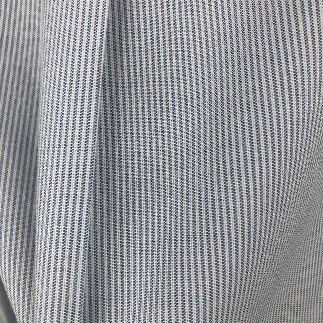 Brooks Brothers 1818 Short Sleeve Button Down Striped Shirt, Men's Size L cotton Blue type light blue Vintage Second Hand