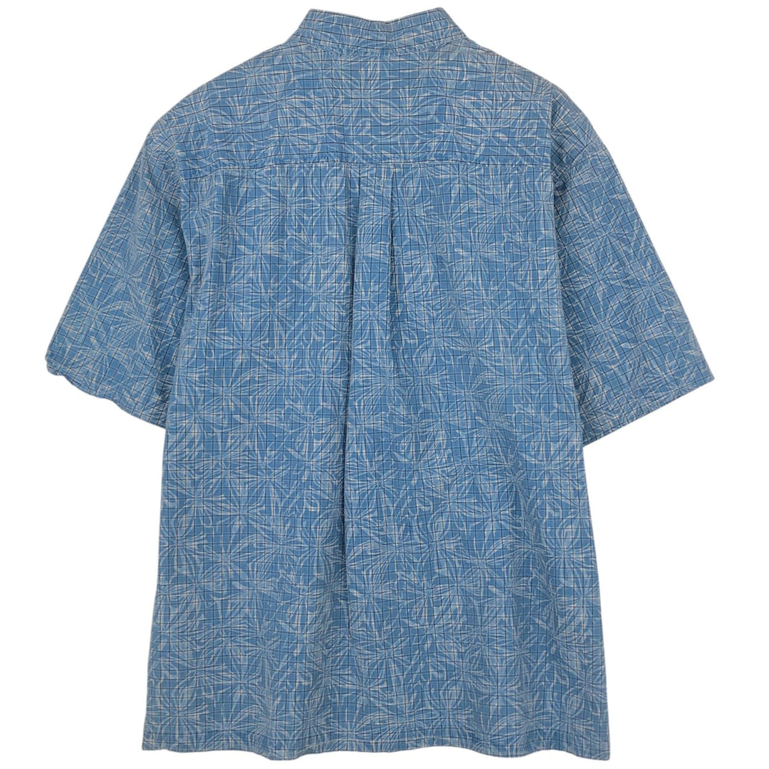 90s-00'S Timberland Check Pattern Short-Sleeve Cotton Shirt, Men's Size L (Equivalent), Vintage cotton blue type Vintage Second Hand