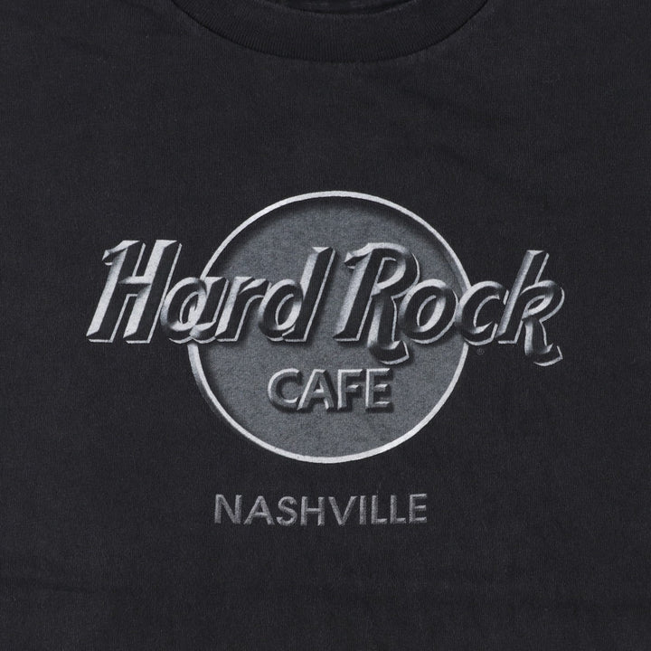 90s-00'S Hard Rock Cafe advertising T-shirt, men's size L (approx.) cotton black type Vintage Second Hand