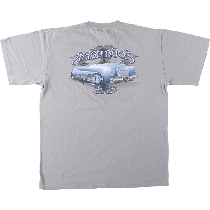 90s-era Hard Rock Cafe advertising t-shirt, men's size XL equivalent, vintage. cotton gray type Vintage Second Hand