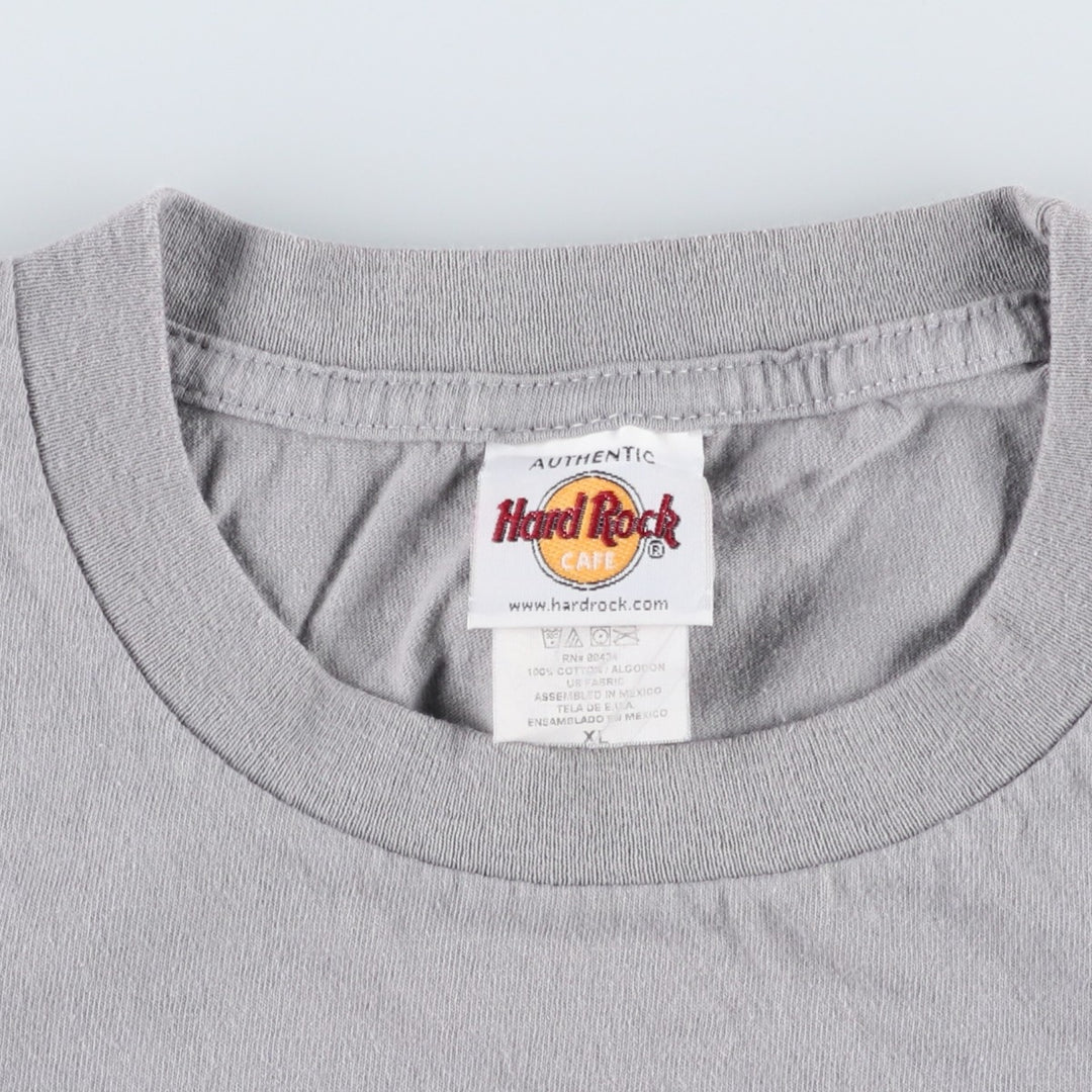 90s-era Hard Rock Cafe advertising t-shirt, men's size XL equivalent, vintage. cotton gray type Vintage Second Hand