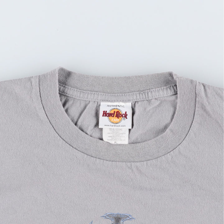 90s-era Hard Rock Cafe advertising t-shirt, men's size XL equivalent, vintage. cotton gray type Vintage Second Hand
