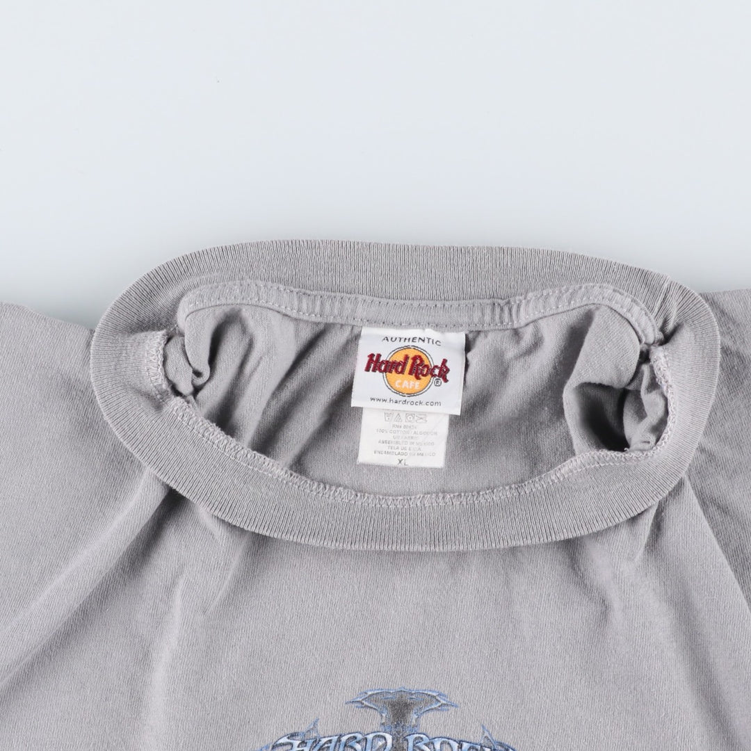90s-era Hard Rock Cafe advertising t-shirt, men's size XL equivalent, vintage. cotton gray type Vintage Second Hand