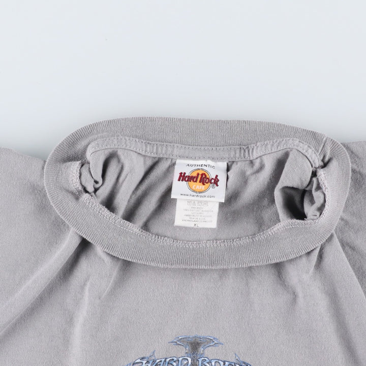 90s-era Hard Rock Cafe advertising t-shirt, men's size XL equivalent, vintage. cotton gray type Vintage Second Hand