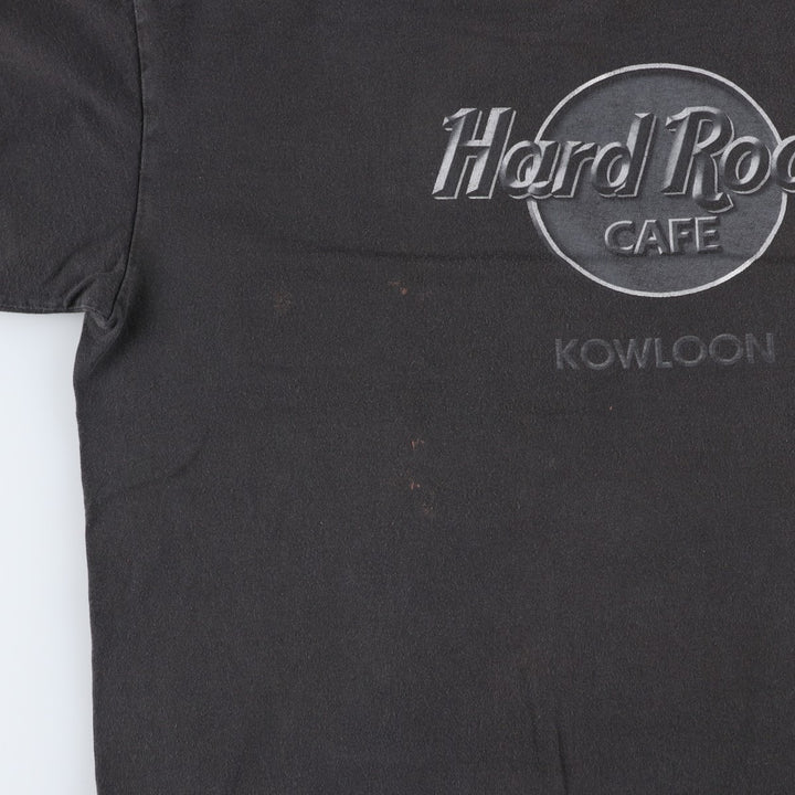 90s-00'S Hard Rock Cafe advertising T-shirt, men's size XL (approx.) unclear black type Vintage Second Hand