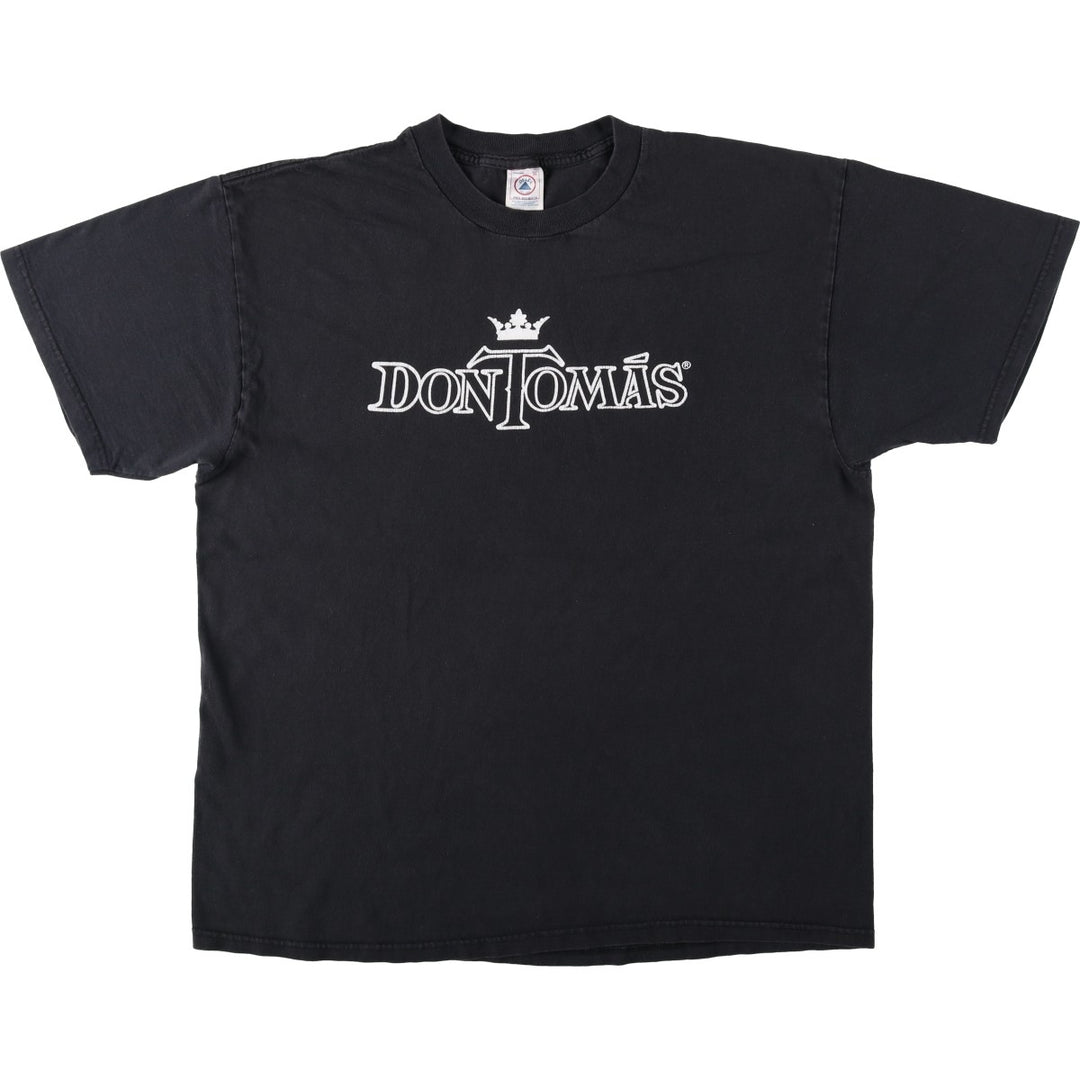 90s-00'S Delta DELTA Don Thomas Advertising T-shirt, Men's XL equivalent, Vintage cotton black type Vintage Second Hand