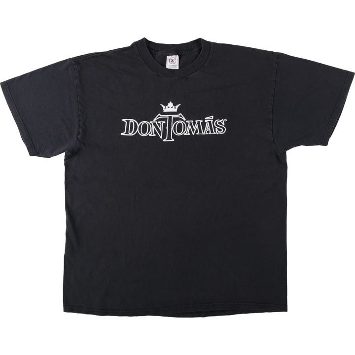 90s-00'S Delta DELTA Don Thomas Advertising T-shirt, Men's XL equivalent, Vintage cotton black type Vintage Second Hand