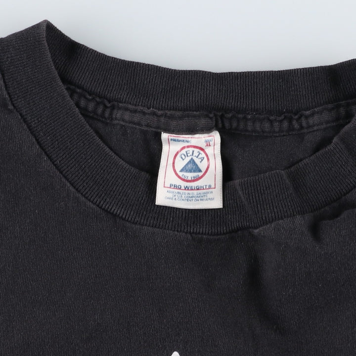 90s-00'S Delta DELTA Don Thomas Advertising T-shirt, Men's XL equivalent, Vintage cotton black type Vintage Second Hand