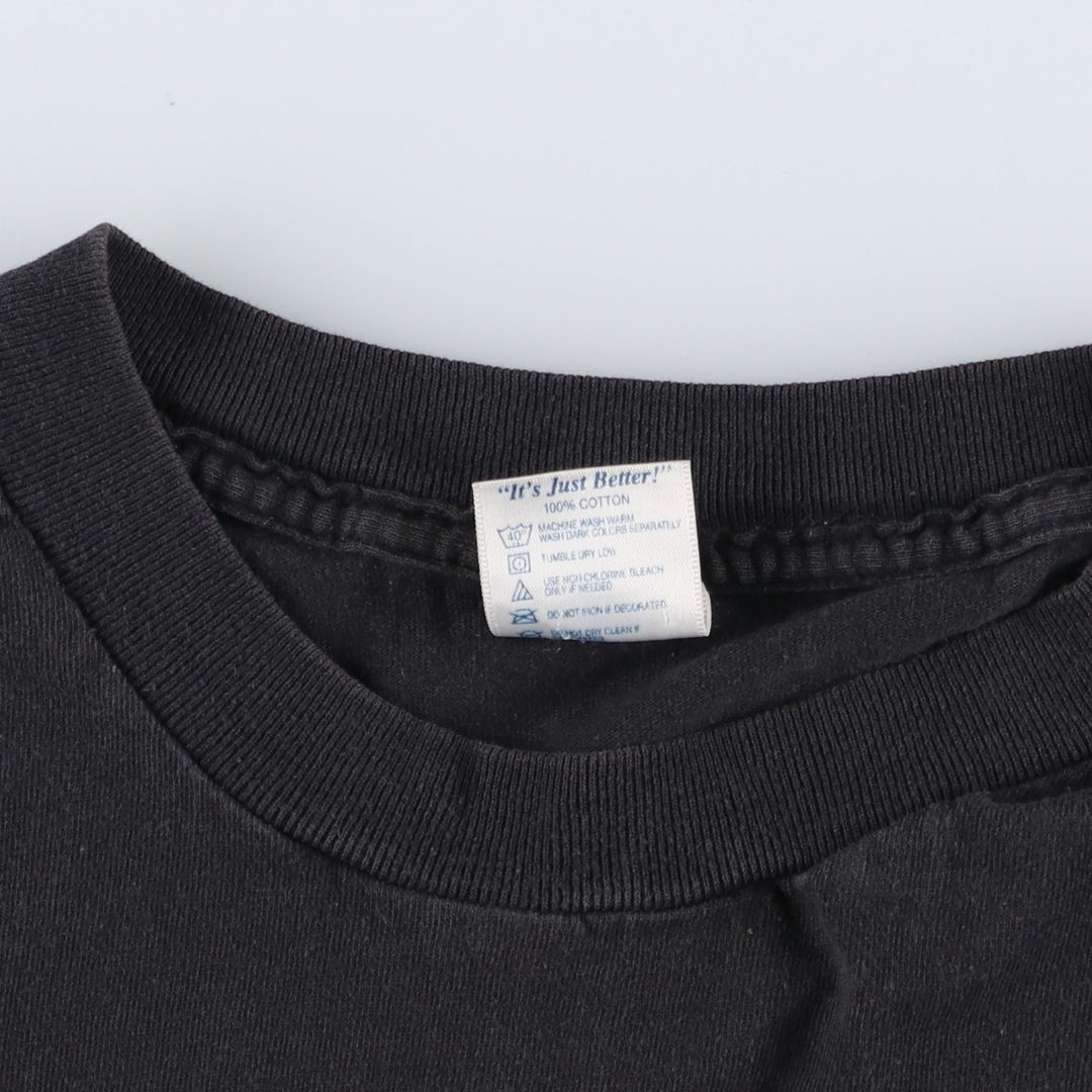 90s-00'S Delta DELTA Don Thomas Advertising T-shirt, Men's XL equivalent, Vintage cotton black type Vintage Second Hand