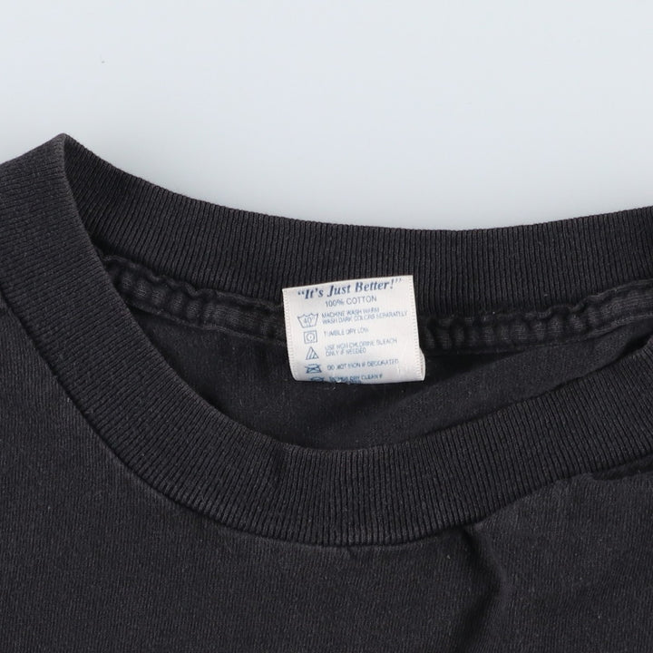 90s-00'S Delta DELTA Don Thomas Advertising T-shirt, Men's XL equivalent, Vintage cotton black type Vintage Second Hand
