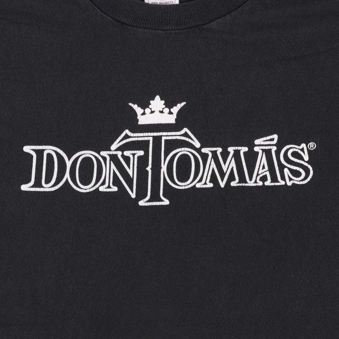 90s-00'S Delta DELTA Don Thomas Advertising T-shirt, Men's XL equivalent, Vintage cotton black type Vintage Second Hand