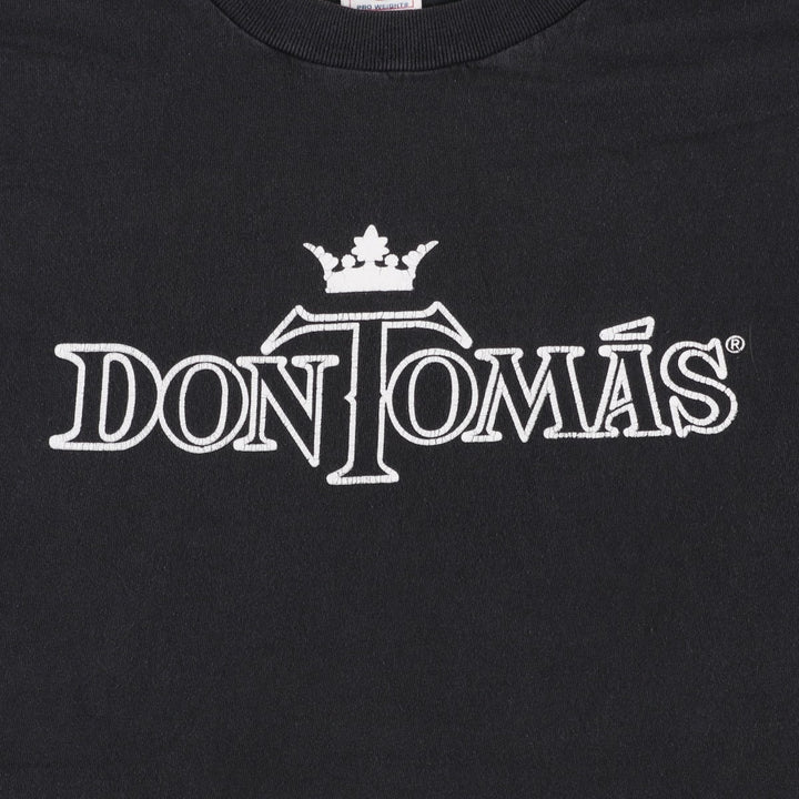 90s-00'S Delta DELTA Don Thomas Advertising T-shirt, Men's XL equivalent, Vintage cotton black type Vintage Second Hand
