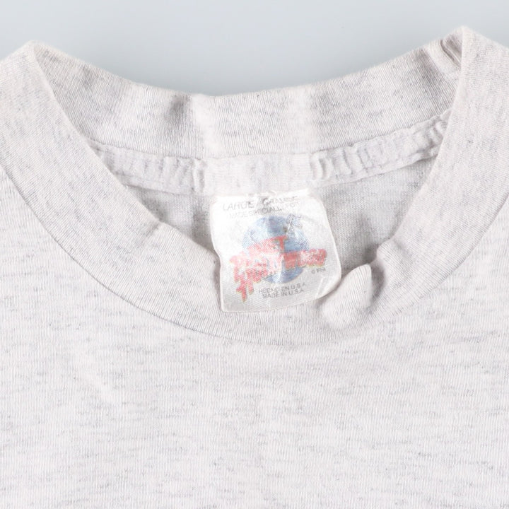 90'S Planet Hollywood advertising T-shirt, Made in USA, Men's size L (approx.), Short Sleeve cotton gray type Vintage Second Hand