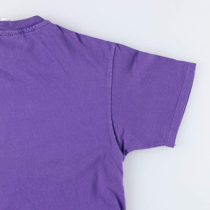 90'S Hanes HARD ROCK CAFE Advertising T-shirt Made in USA Men's L Vintage cotton purple type Vintage Second Hand