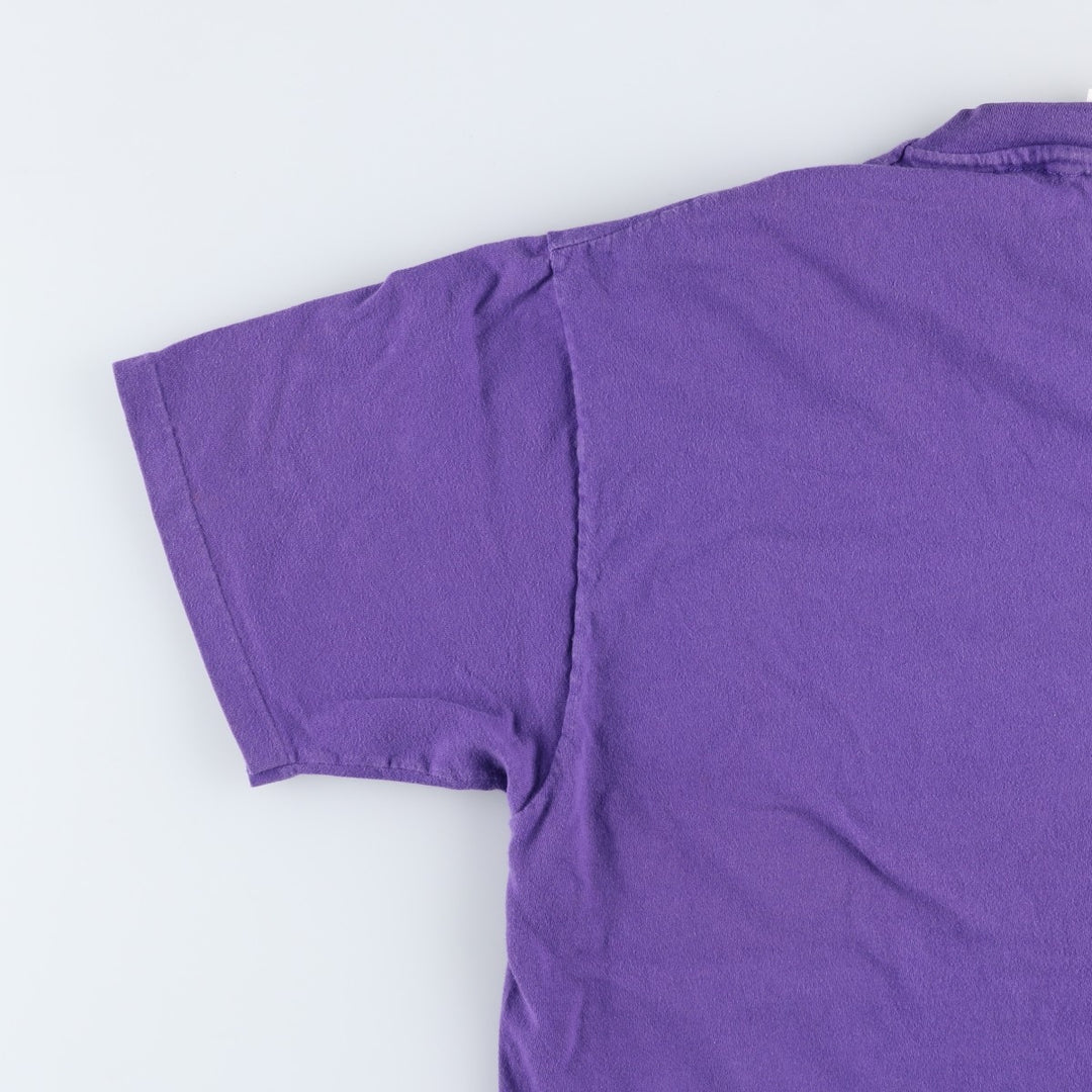 90'S Hanes HARD ROCK CAFE Advertising T-shirt Made in USA Men's L Vintage cotton purple type Vintage Second Hand