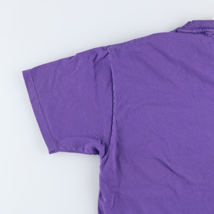 90'S Hanes HARD ROCK CAFE Advertising T-shirt Made in USA Men's L Vintage cotton purple type Vintage Second Hand