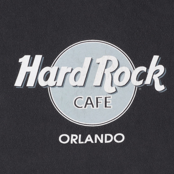 HARD ROCK CAFE Hard Rock Cafe Advertising T-shirt Made in USA Men's XL cotton Charcoal Vintage Second Hand