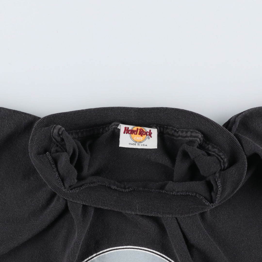 HARD ROCK CAFE Hard Rock Cafe Advertising T-shirt Made in USA Men's XL cotton Charcoal Vintage Second Hand