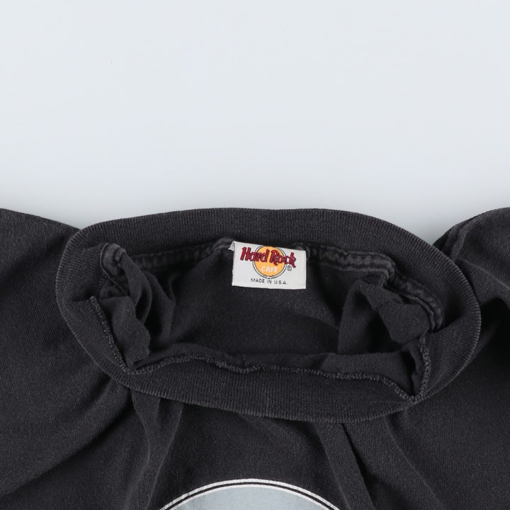 HARD ROCK CAFE Hard Rock Cafe Advertising T-shirt Made in USA Men's XL cotton Charcoal Vintage Second Hand