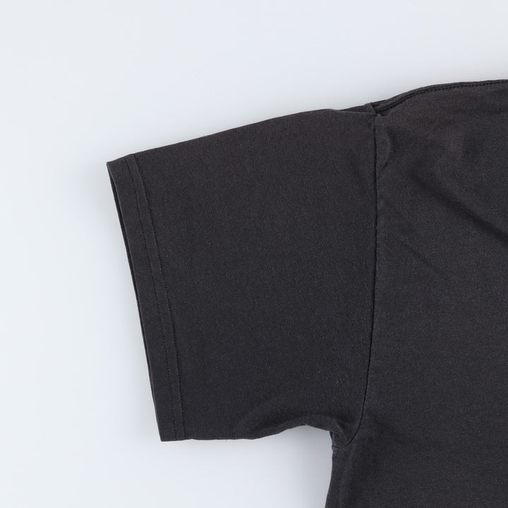 90'S TULTEX INTERSTATE BATTERIES back logo advertising T-shirt, men's size L (approx.) cotton black type Vintage Second Hand