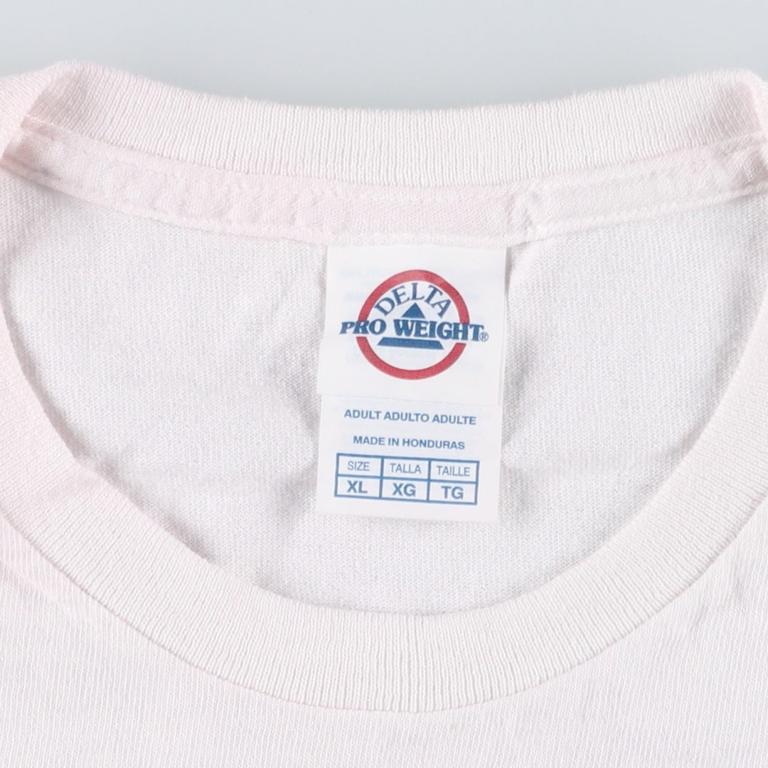 2000'S Delta Modelo Especial Advertising T-shirt, Men's XL equivalent. cotton pink type Vintage Second Hand