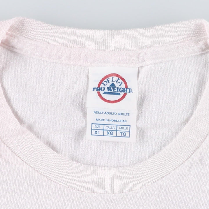 2000'S Delta Modelo Especial Advertising T-shirt, Men's XL equivalent. cotton pink type Vintage Second Hand