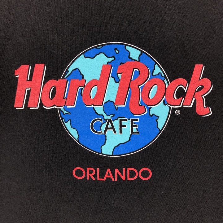 90'S HARD ROCK CAFE Hard Rock Cafe Advertising T-shirt Made in USA Men's L Vintage cotton black type Vintage Second Hand
