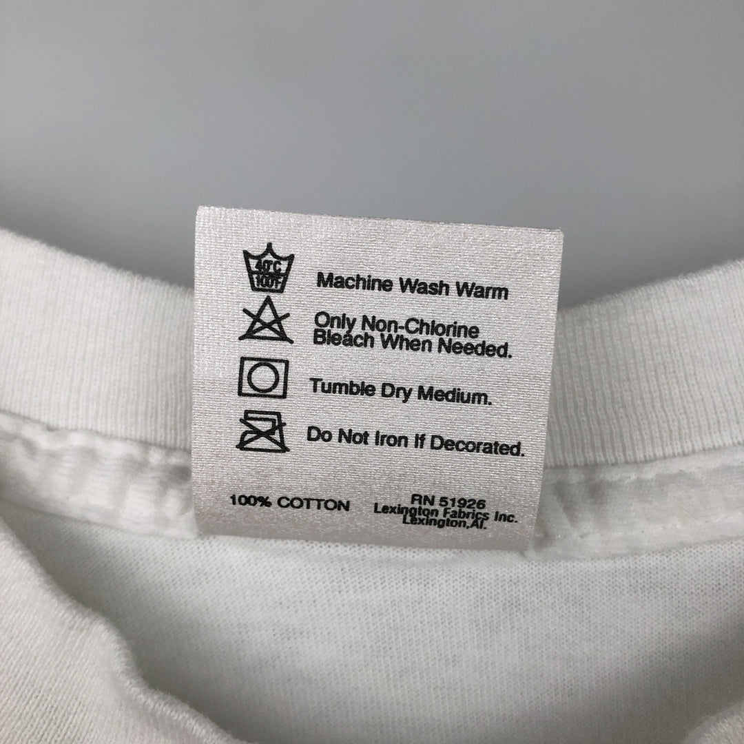 90'S PLANET HOLLYWOOD Advertising T-shirt Made in USA Men's XL Vintage cotton white type Vintage Second Hand