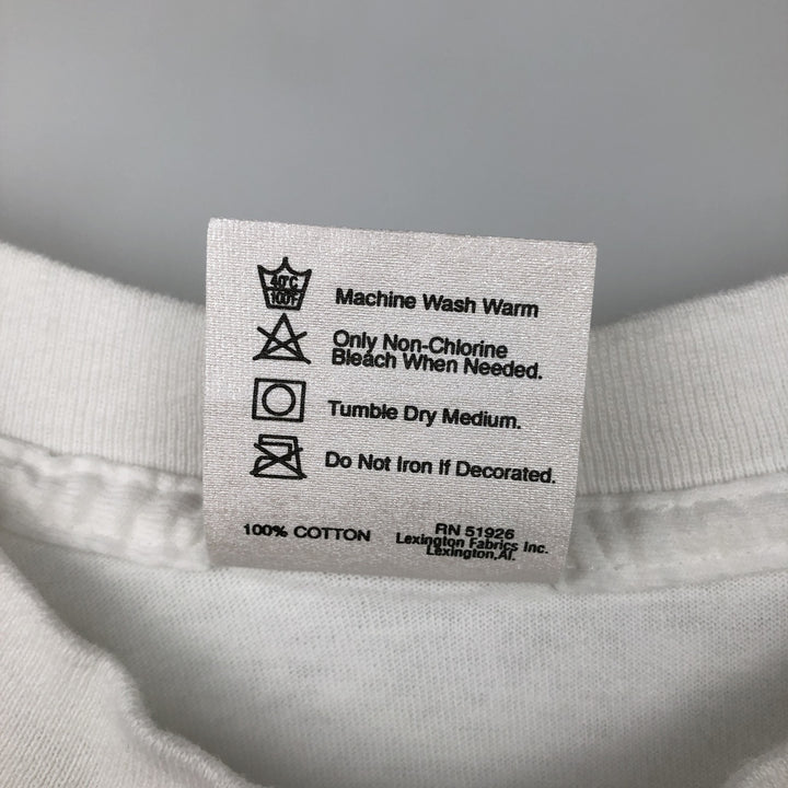 90'S PLANET HOLLYWOOD Advertising T-shirt Made in USA Men's XL Vintage cotton white type Vintage Second Hand