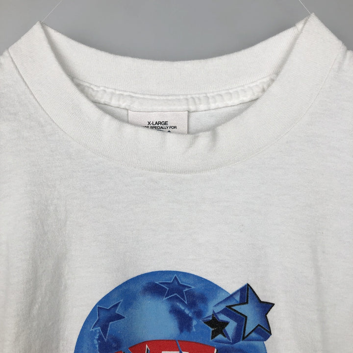 90'S PLANET HOLLYWOOD Advertising T-shirt Made in USA Men's XL Vintage cotton white type Vintage Second Hand