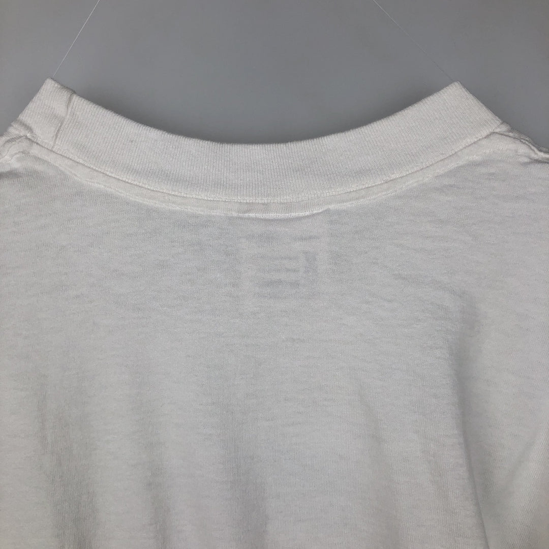 90'S PLANET HOLLYWOOD Advertising T-shirt Made in USA Men's XL Vintage cotton white type Vintage Second Hand