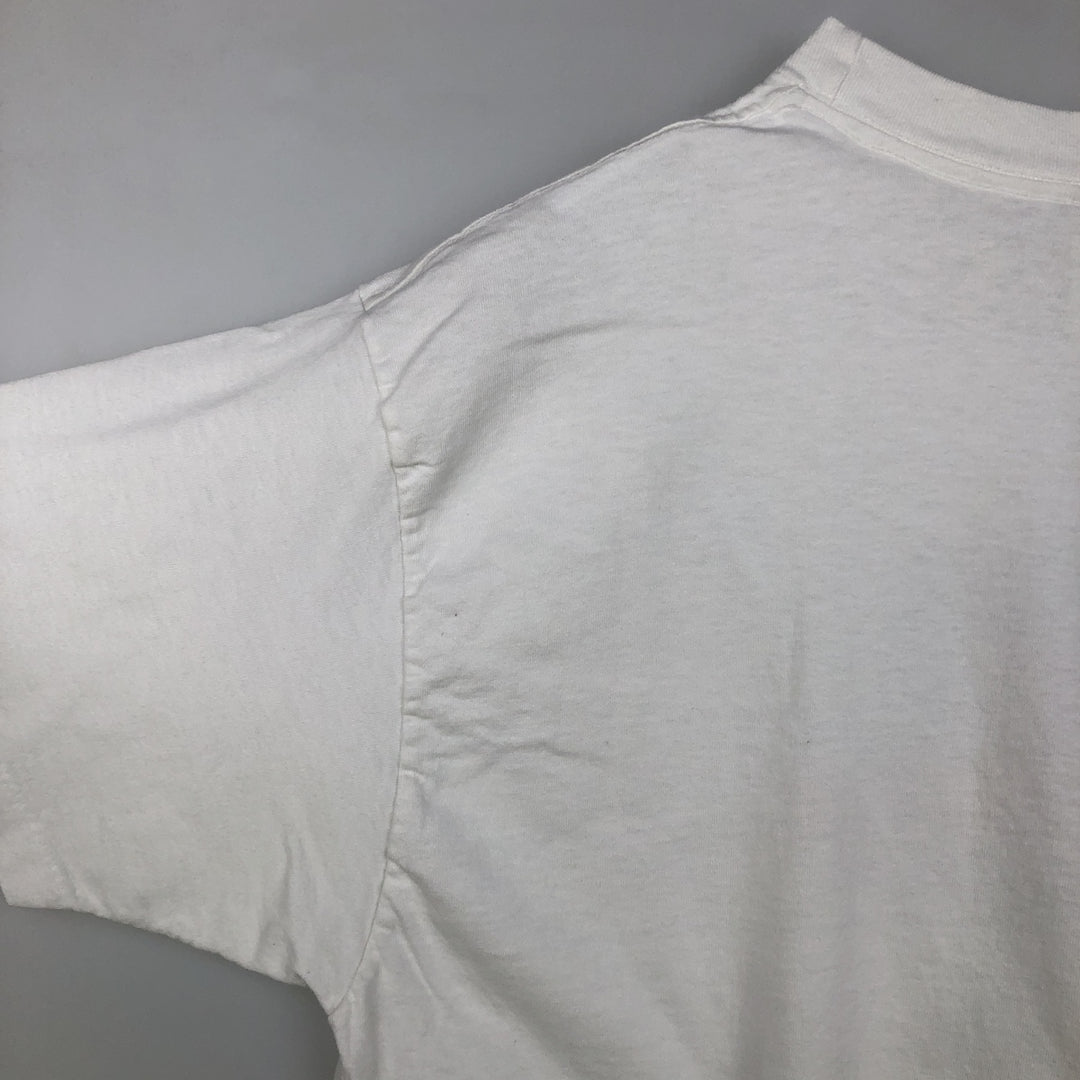 90'S PLANET HOLLYWOOD Advertising T-shirt Made in USA Men's XL Vintage cotton white type Vintage Second Hand