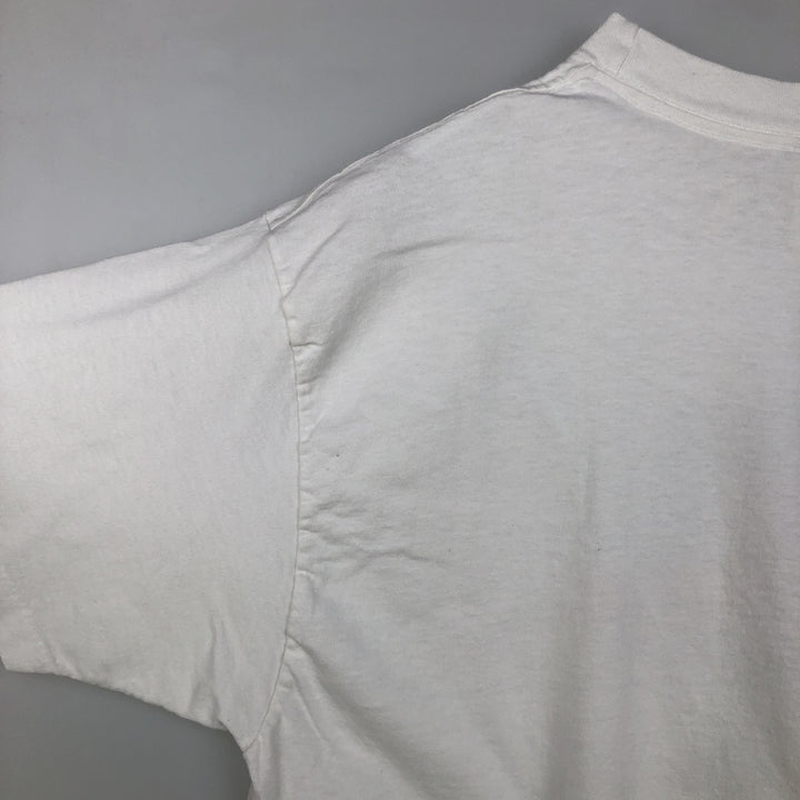 90'S PLANET HOLLYWOOD Advertising T-shirt Made in USA Men's XL Vintage cotton white type Vintage Second Hand