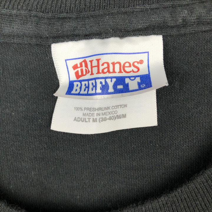 90s-00'S Hanes BEEFY-T CALIFORNIA ELECTRIC SUPPLY advertising T-shirt, men's size M (approx.) cotton black type Vintage Second Hand