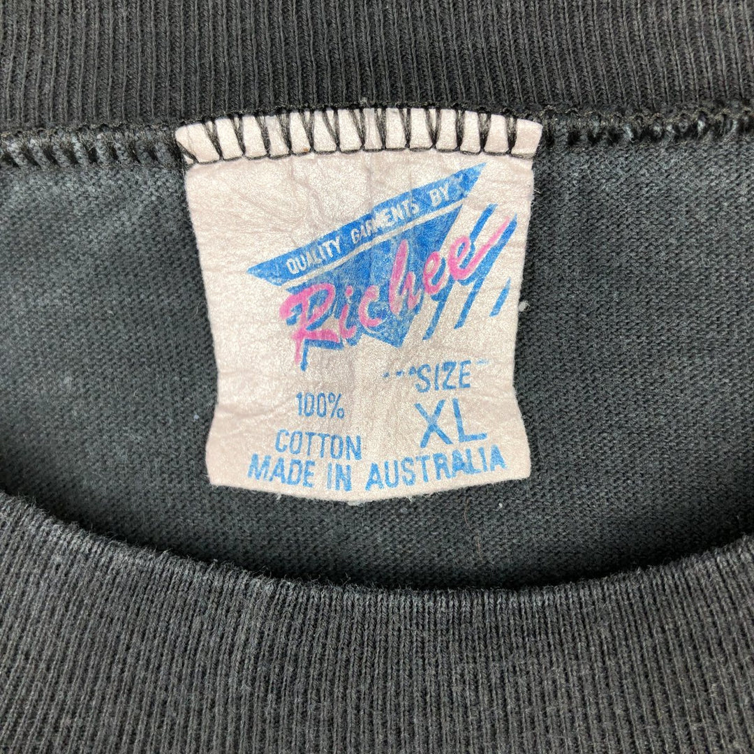 ~90'S Richee HARD ROCK CAFE Advertising T-Shirt, Men's XL equivalent, Vintage cotton black type Vintage Second Hand