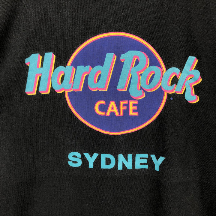 ~90'S Richee HARD ROCK CAFE Advertising T-Shirt, Men's XL equivalent, Vintage cotton black type Vintage Second Hand
