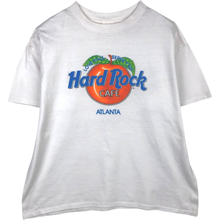 90'S HARD ROCK CAFE Hard Rock Cafe Advertising T-shirt Made in USA Men's XL Vintage cotton white type Vintage Second Hand