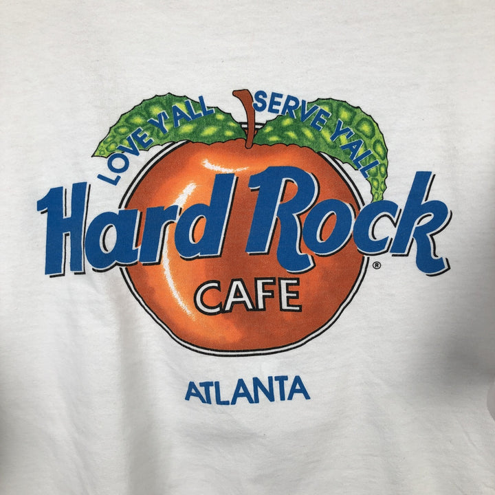 90'S HARD ROCK CAFE Hard Rock Cafe Advertising T-shirt Made in USA Men's XL Vintage cotton white type Vintage Second Hand